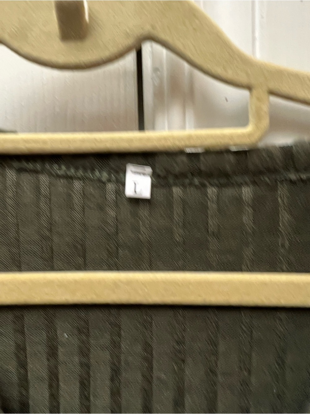 Olive Ribbed Button Cardigan - Picture 4 of 5